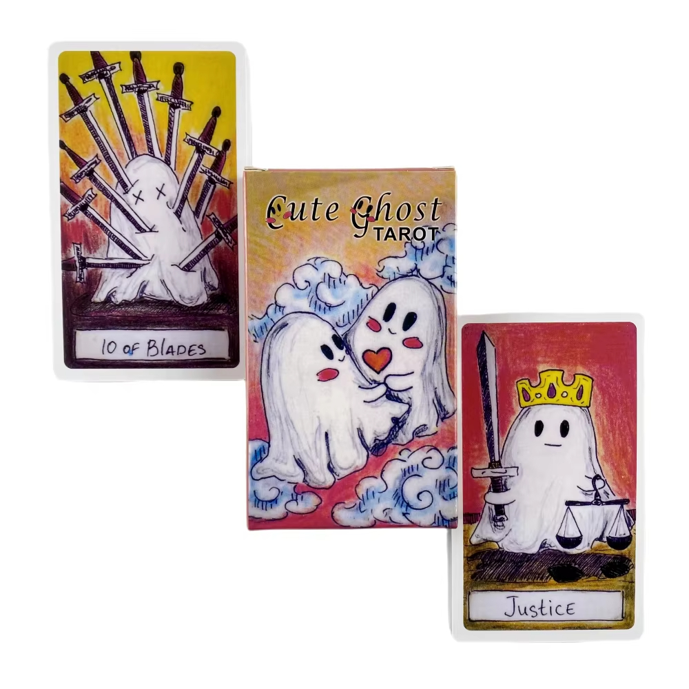 Board Game Of Life - かわいいゴーストタロットデッキおもちゃセットタロットデッキオラクルカード占い家族遊び誕生日プレゼントパーティーエンターテイメントボードゲーム