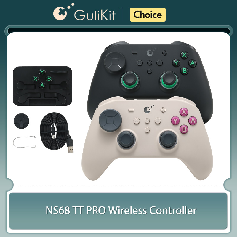 Board Game Android - GuliKit NS68 TT Pro ゲームコントローラー、TMR ジョイスティックアダプター付きワイヤレスゲームパッド、ドリフト防止機能付き、Nintendo