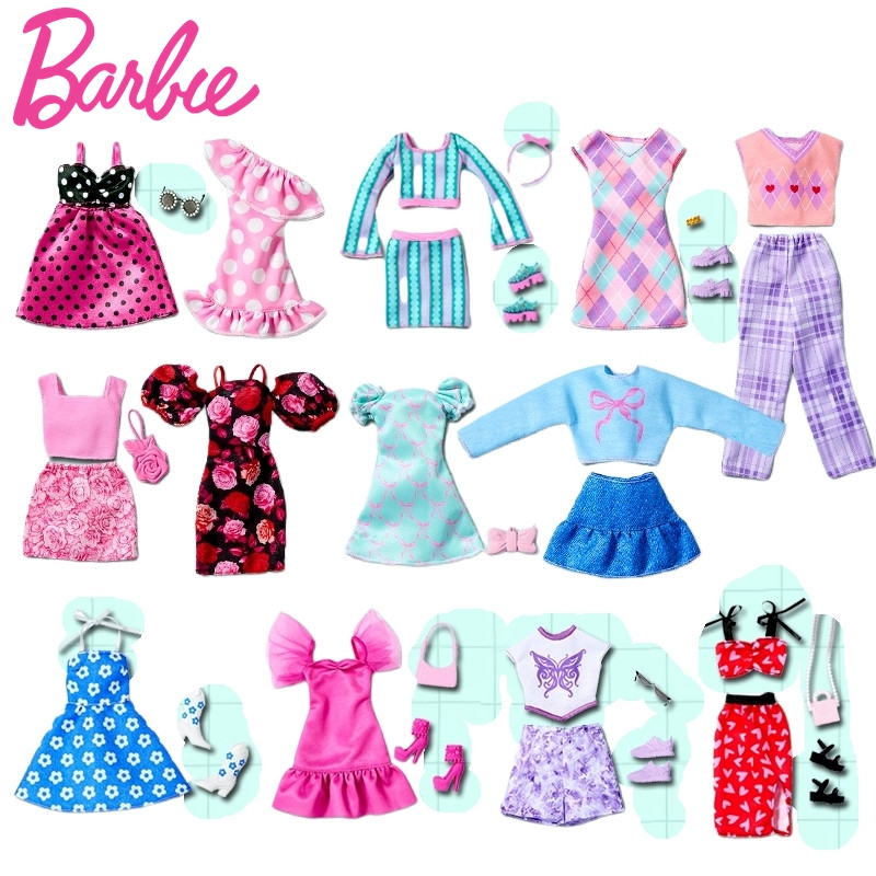 Mattel Toy Barbie - 2025 オリジナルマテルバービー人形のアクセサリー靴服衣装 30 センチメートルミニチュアアクセサリー for1/6 人形のおもちゃ女の子のギフト