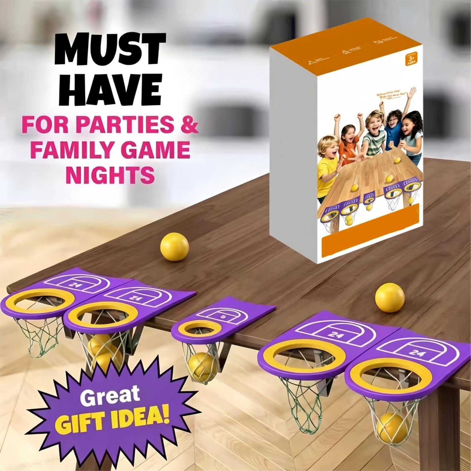 卓上バスケットボールゲーム、複数人プレイ対応、テーブルバスケ - Board Game Live のレビューと価格